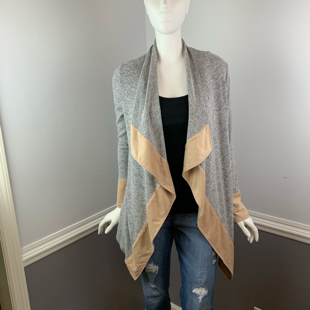 Potters Pot Gray & Tan Cardigan‎ - Small